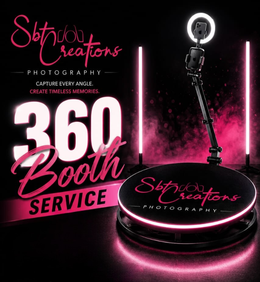 SBT Creations 360 Booth Service flyer
